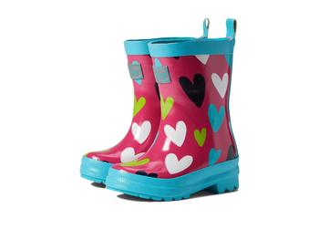 商品Hatley | Confetti Hearts Shiny Rain Boots (Toddler/Little Kid/Big Kid),商家Zappos,价格¥268图片