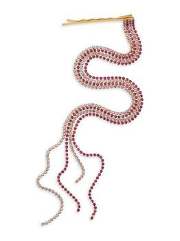 商品LELET NY | Chain Crystal-Embellished Hair Pin,商家Saks Fifth Avenue,价格¥1310图片