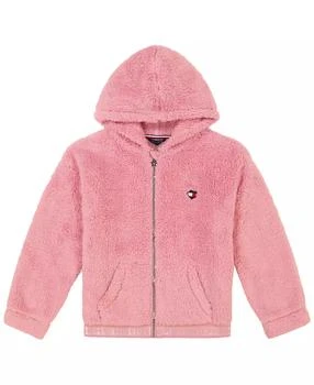 Tommy Hilfiger | Baby Girl Minky Zip Front Hoodie,商家Macy's,价格¥168