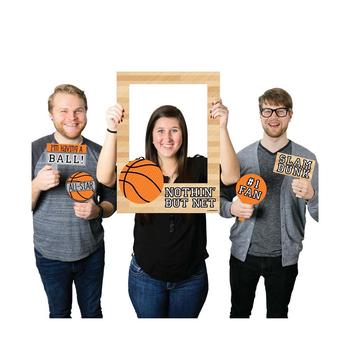 商品Big Dot of Happiness | Nothin' but Net - Basketball - Birthday Selfie Photo Booth Picture Frame & Props,商家Macy's,价格¥215图片