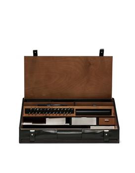 商品Pineider 彼耐德 | Black Leather Travel Desk Set,商家Forzieri,价格¥32011图片