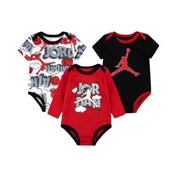 Jordan | Air Baby Boys Comic Bodysuit, Pack of 3商品图片,7.5折