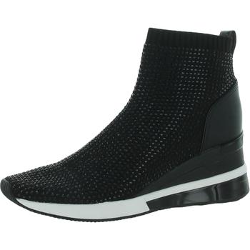 推荐MICHAEL Michael Kors Womens Sklyer Leather Pull On Ankle Boots商品