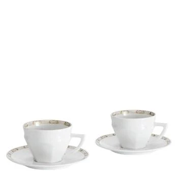 Baccarat | Talleyrand Tea Cups and Saucers - Set of 2,商家Jomashop,价格¥3474