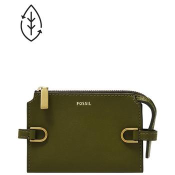 Fossil | Women's Kier Small Leather Goods Cactus Leather Card Case Wallet商品图片,6折×额外7折, 额外七折