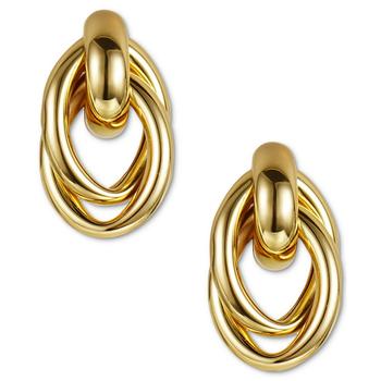 Charter Club | Gold-Tone Entwined Circle Doorknocker Drop Earrings, Created for Macy's商品图片,2.9折, 独家减免邮费