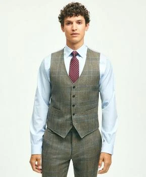 推荐Wool Twill Prince Of Wales Checked Suit Vest商品