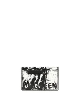 Alexander McQueen | Mcqueen Graffiti Wallets & Card Holders Black,商家Wanan Luxury,价格¥873