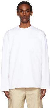 Jacquemus | White 'Le T-Shirt Bricciola' Long Sleeve T-Shirt商品图片,5.6折