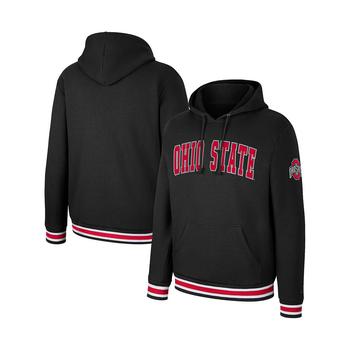 Colosseum | Men's Black Ohio State Buckeyes Varsity Arch Pullover Hoodie商品图片,