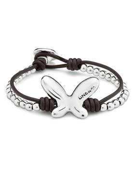 推荐Minifly Butterfly Bead & Leather Cord Bracelet商品