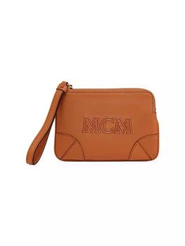 MCM | Mini Aren Leather Flat Pouch 