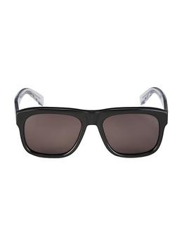 推荐New Wave 57MM Rectangular Acetate Sunglasses商品