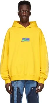 We11done | Yellow Cotton Hoodie 3折