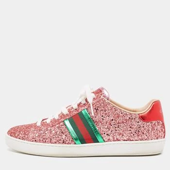 Gucci | Gucci Tri Color Glitter  and Leather Ace Low Top Sneakers Size 38.5 