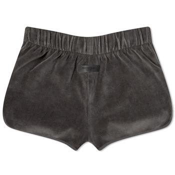 essentials短裤, Essentials | Fear of God ESSENTIALS Women's Velour Beach Shorts - Iron商品图片 