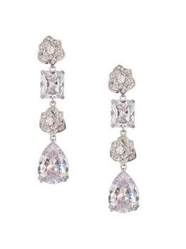 Eye Candy LA | Luxe Simone Crystal Drop Earrings商品图片,5折