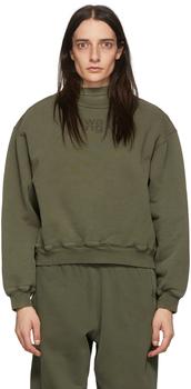 alexander wang卫衣, Alexander Wang | Green Cotton Sweatshirt商品图片 6.3折