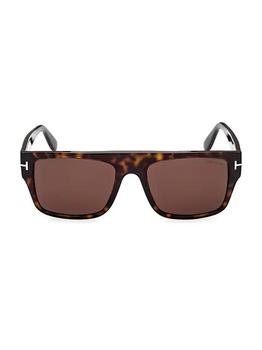 tom ford墨镜评价, Tom Ford | Dunning 55MM Rectangular Sunglasses商品图片 