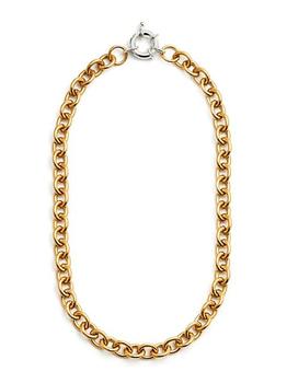 商品14K Gold Vermeil Hollow Cable Chain Necklace图片