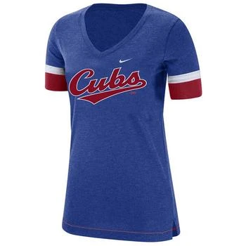 推荐Women's Chicago Cubs Tri-Blend Fan T-Shirt商品