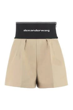 推荐Alexander Wang Elastic Logo Waistband Shorts商品