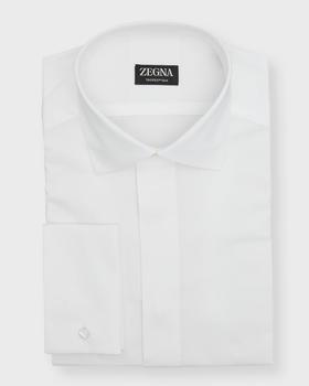 推荐Men's Cotton-Silk Covered Placket Dress Shirt商品