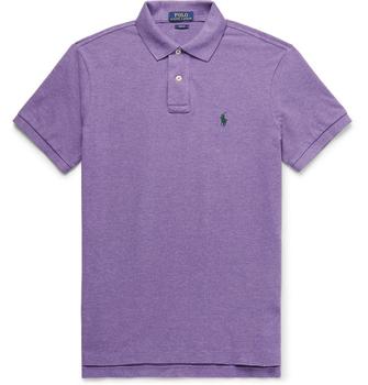 ralph lauren purple label, Ralph Lauren | Ralph Lauren Men's Short Sleeved 'POLO' Shirt - Purple商品图片 8.4折