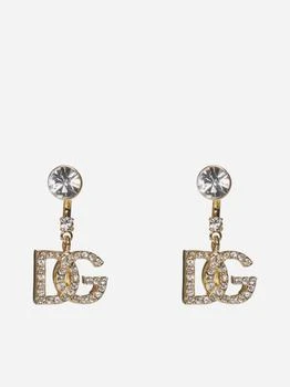 推荐DG logo rhinestone earrings商品