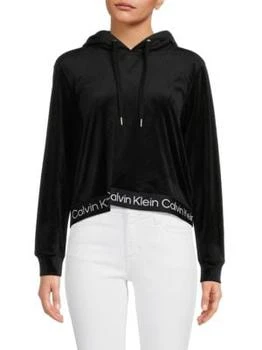 Calvin Klein | Logo Hem Velvet Hoodie 6.2折