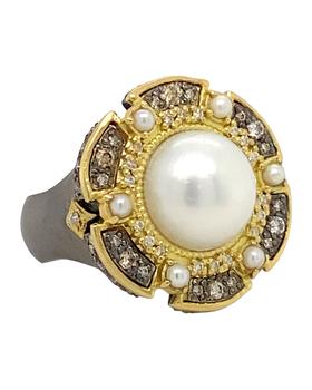 商品Armenta | Old World 11mm Round Pearl Statement Ring,商家Neiman Marcus,价格¥14995图片