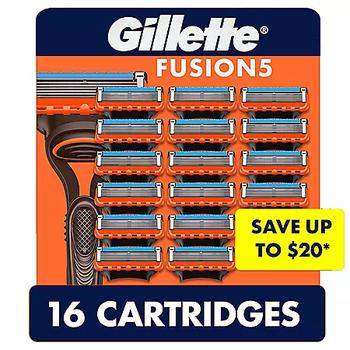 商品Gillette | Gillette Fusion5 Men's Razor Blade Refill Cartridges (16 ct.),商家Sam's Club,价格¥303图片