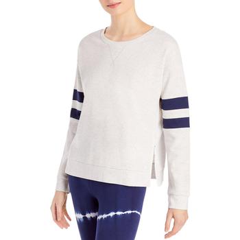 时尚new york女装, Marc New York by Andrew Marc | Marc New York Performance Womens Striped Zipper Hem Sweatshirt商品图片 3.7折