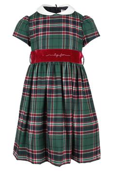 商品IL GUFO | Il Gufo Check Pattern Short Sleeved Dress,商家Cettire,价格¥1037图片