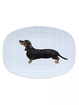 Mariposa | Woof Woof Best Friends Black & Tan Dachshund Platter,商家Saks Fifth Avenue,价格¥443