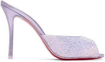 Christian Louboutin | Purple Me Dolly Strass 100 Heeled Sandals 