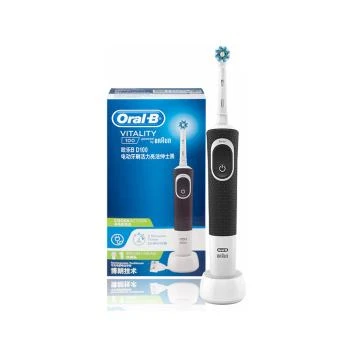 Oral-B | ORAL-B/欧乐B 新款电动牙刷活力亮洁成人款 D100 	 黑色,商家Beyond Chinalux,价格¥200
