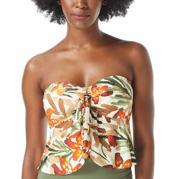 Vince Camuto | Printed Flyaway Bandeau Tankini Top商品图片,6折