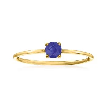 RS Pure | by Ross-Simons Sapphire Ring in 14kt Yellow Gold,商家Premium Outlets,价格¥2058