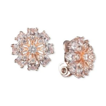 Anne Klein | Crystal Flower Clip-On Button Earrings,商家Macy's,价格¥153