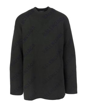 巴黎世家卫衣真假, Balenciaga | All-over Diag Logo Dark Green And Black Unisex Pullover商品图片 8.5折