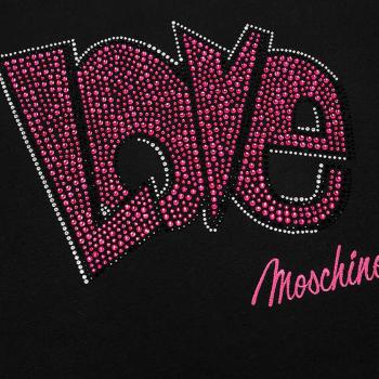秋装莫斯奇诺卫衣, Moschino | MOSCHINO 女士黑色棉质长款卫衣 W584705-E1861-C74商品图片 独家减免邮费