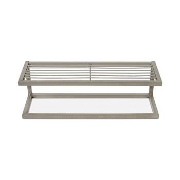 商品Honey Can Do | Steel Slatted Bathroom Shelf with Towel Bar,商家Macy's,价格¥238图片