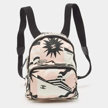 Chanel | Chanel Multicolor  La Pausa Print Canvas Backpack 5.2折, 满$3001减$300, $3000以内享9折, 独家减免邮费, 满减