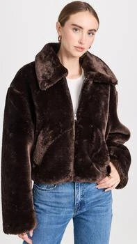 推荐Faux Fur Zip Up Jacket商品