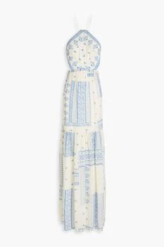 ba&sh | Ilona cutout printed crepe halterneck maxi dress,商家THE OUTNET US,价格¥703