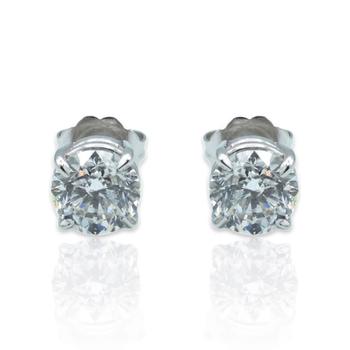 商品Tresorra | 18K White Gold Diamond Stud Earrings,商家Jomashop,价格¥18168图片