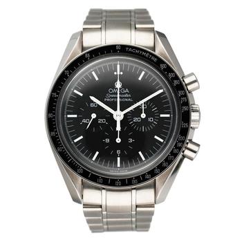 欧米茄男表多少钱, [二手商品] Omega | Pre-owned Omega Speedmaster Chronograph Hand Wind Black Dial Mens Watch 3570.50.00商品图片 
