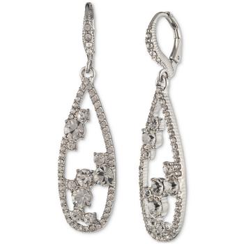 Givenchy | Silver-Tone Crystal Pear-Shape Open Drop Earrings商品图片,5折