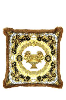 商品Versace | Versace Barocco Printed Fringed Cushion,商家Cettire,价格¥1818图片